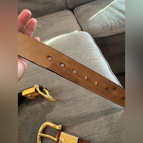 Streets Ahead Brown Leather Belt Bag with Gold Accents - Picture 6 of 15